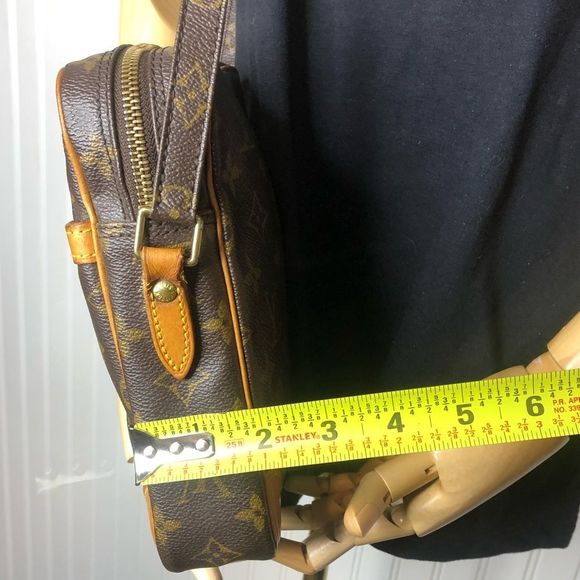 LOUIS VUITTON DANUBE PM Monogram Crossbody Shoulder Bag SL0919 with LV Dust Bag - Picture 15 of 17